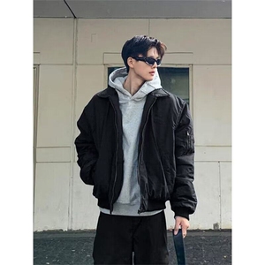 【有货】DWF016-P58飞行夹克外套男高级无品牌常规款潮春秋拉链图片