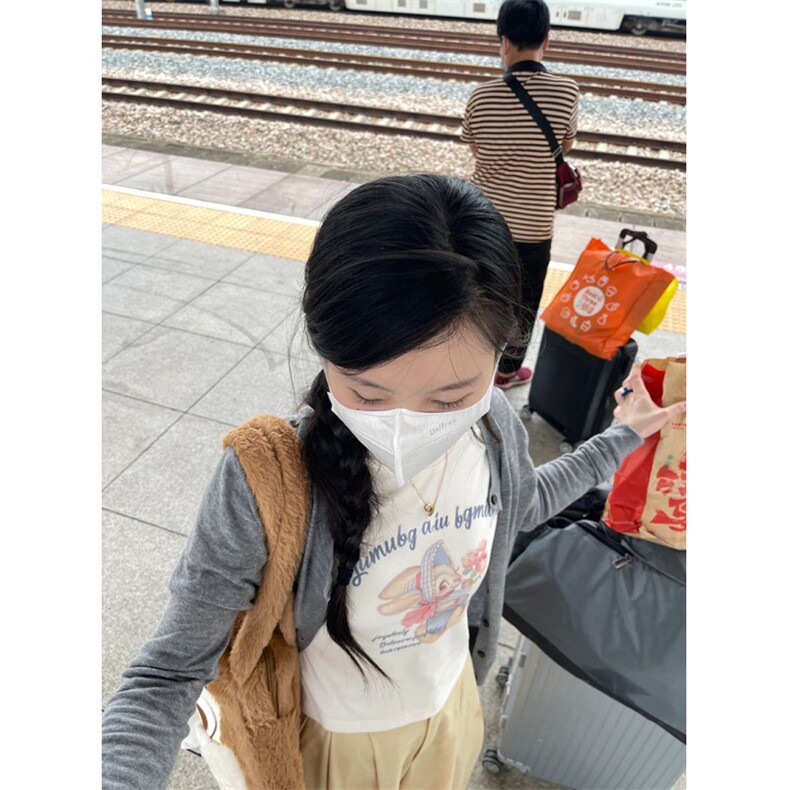 T00796-P35粉嫩少女甜美短款正肩短袖卡通印花纯棉T,男装T恤,星座617A-2