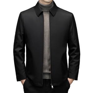 男装冬季新款中年商务休闲棉衣外套男士加厚保暖可脱卸内胆棉服图片