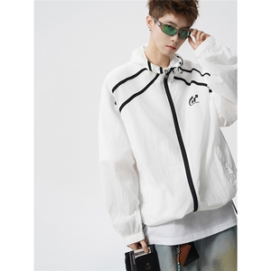 fs2542-特P48控88 100聚酯纤维 连帽防晒服外套男图片