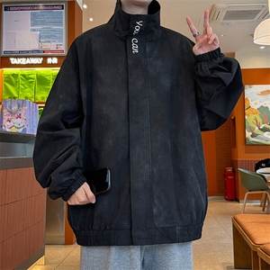 JK211/P65春装新款个性刺绣立领扎染设计潮牌夹克男美式外套图片