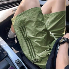 DK500-P38短裤男夏季三条杠痞帅百搭直筒宽松五分裤-网图现货，男装牛仔裤，星座603-2
