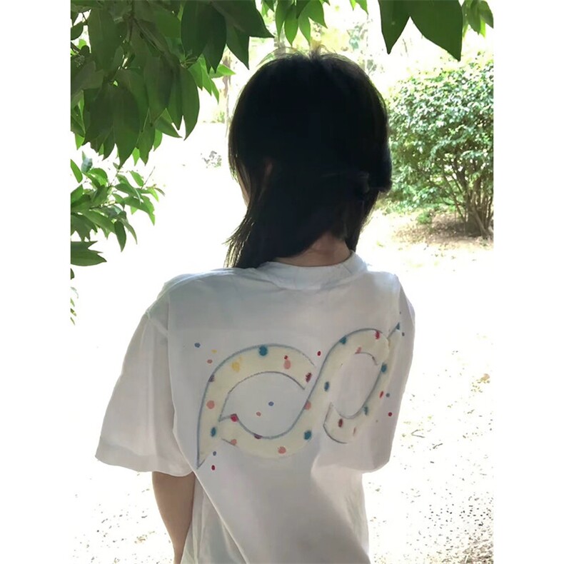 万针全刺绣工艺抖音得物高品质260克重磅纯棉双纱美式高街短袖T恤,男装T恤,电商A486