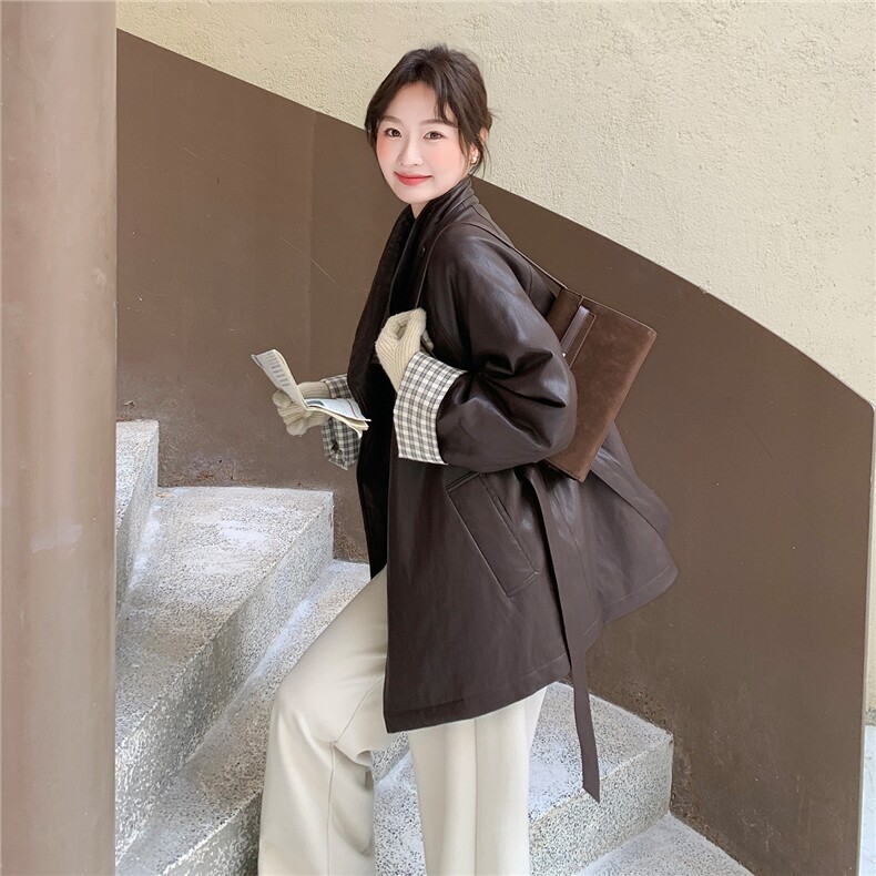 大货2026冬季新款时尚皮衣羽绒服女中长款A907P285K418,女装羽绒服,2C268