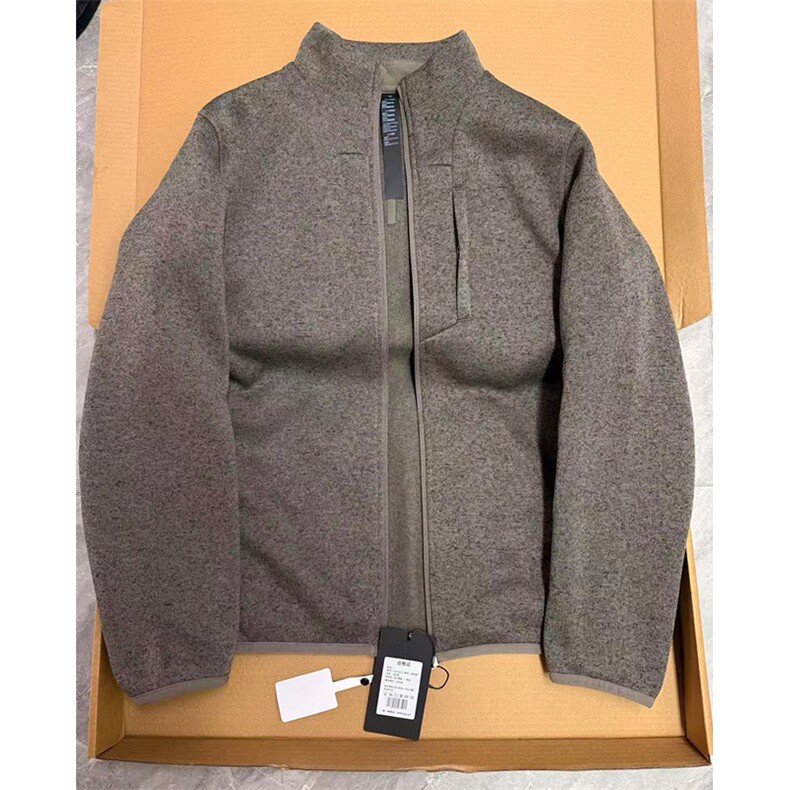 高品户外运动花纱针织拉绒内里针织夹克加绒外套男女A1171-P85,男装夹克,星座1505
