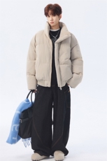 支持二开冬装加棉加厚立领棉服男女棉衣外套光板面包服M816-P70，男装棉衣，电商A441