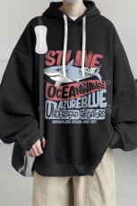 连帽卫衣男大码运动服帽衫外套WY2331-P35加绒款-P40，男装卫衣，电商A040