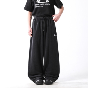 903- WK192 -特P55  S-XXL  水洗黑男女刺绣休闲卫裤3图片