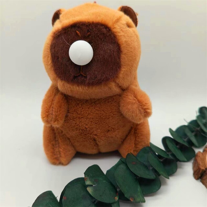 冒鼻涕水豚可爱精品卡皮巴拉冒泡水豚挂件，山东三丰挂件网供