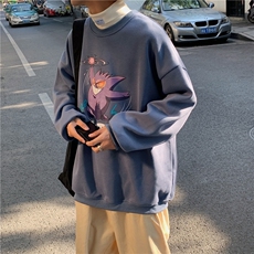 ?港风中性情侣大码休闲运动套头卫衣男外套7246P30，男装卫衣，星座227-7