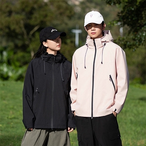 户外冲锋衣2025新款男女单层春秋季防风防水运动夹克外套8587-P50图片