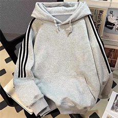 春季重磅400克足全棉条纹连帽卫衣外套RH114-P48，男装卫衣，星座610B-1
