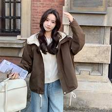 2025秋冬新款休闲连帽羽绒服外套90白鸭绒2B154-WT505-P275-k398，女装羽绒服，2B154