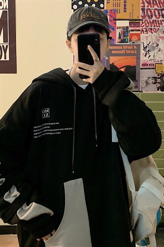 7XL-M大码连帽卫衣男2023秋季新款潮港风休闲上衣加肥加大码控98,男装卫衣,钱塘717(原712)