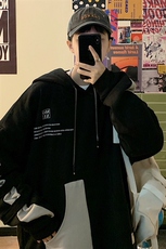 7XL-M大码连帽卫衣男2023秋季新款潮港风休闲上衣加肥加大码控98，男装卫衣，钱塘717(原712)