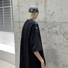 B239-1261-P38夏季圆领重磅短袖T恤男纯色落肩袖体恤上衣，男装T恤，星座514-2(原B239)