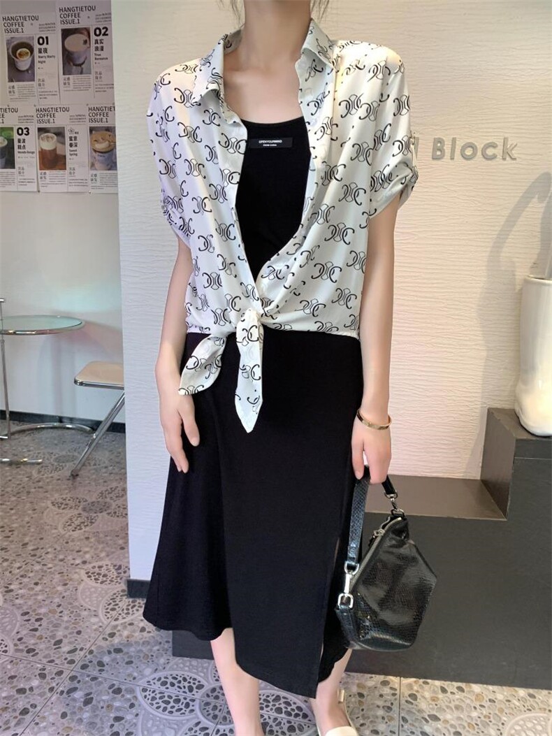 现货夏季冰丝套裙，女装，亿炫