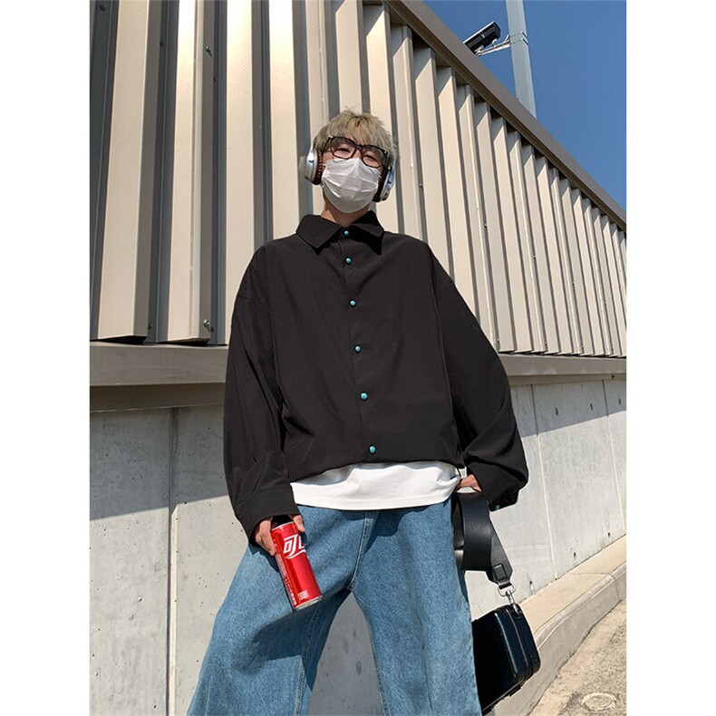 夏季简约下摆抽绳长袖衬衫外套休闲百搭衬衣外套C2249特价P45,男装衬衫,电商A007