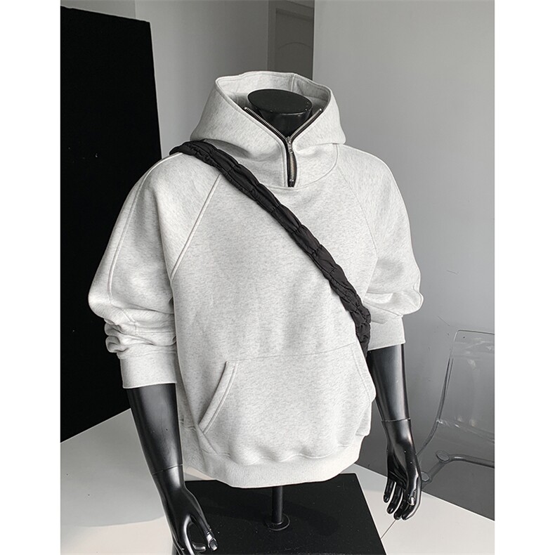 重磅boxy短款全棉450克拉链连帽卫衣套头外套男RH5314-P53,女装短外套,星座610B-1