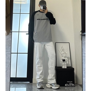 美式ins高街hiphop新款弹力修身直筒工装休闲裤货号K694P60图片