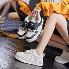 真皮小白鞋女2023冬季新款女士平底单鞋女厚底加绒女鞋百搭板鞋女，女鞋休闲鞋，电商A223