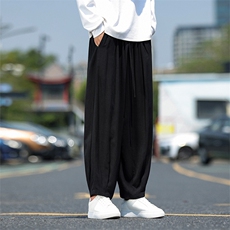 风现货日系大码新中式街景休闲裤九分男士ZK62-P70控108，男装休闲裤，电商A021