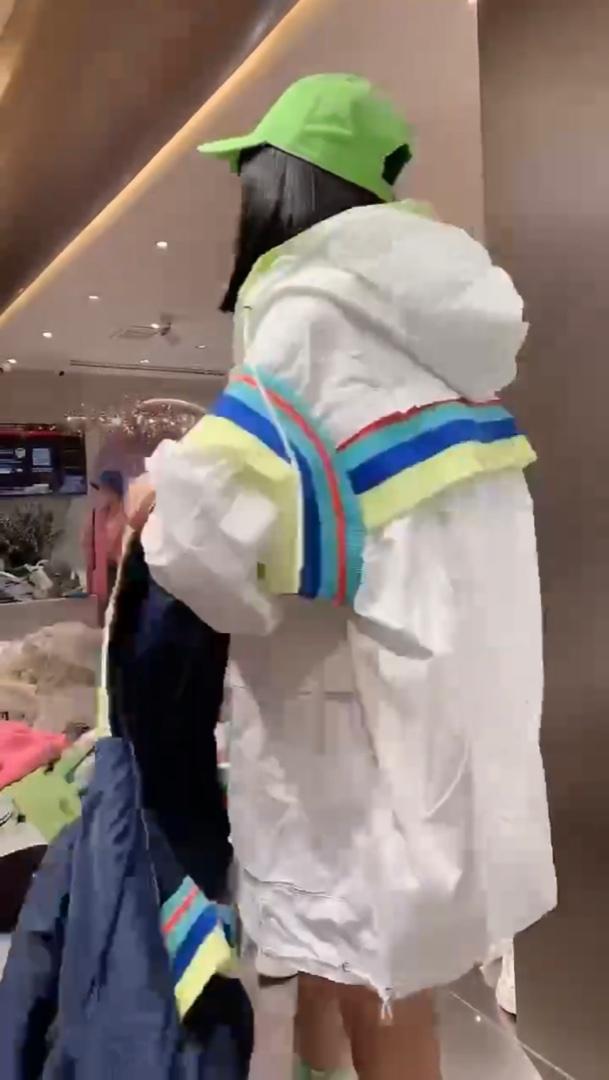 新款拼色织带洋气韩版连帽防晒衣,女装其它,L·H·X