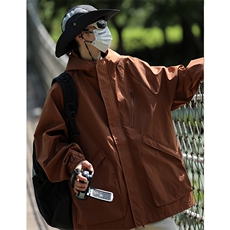 防水黑色冲锋衣户外机能工装夹克爬山登山服外套JK602-P75，男装夹克，电商B327