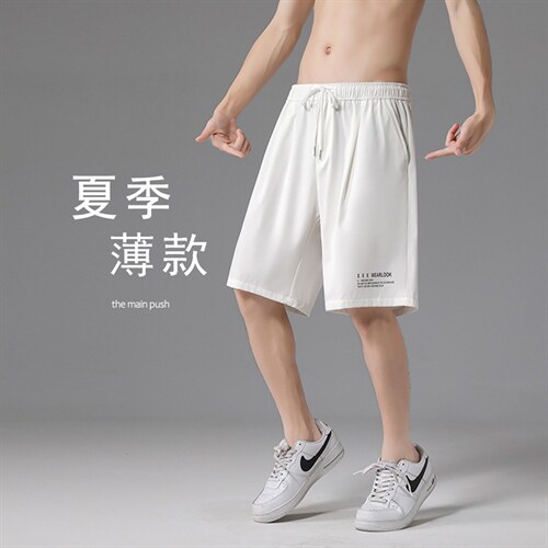 夏季短裤宽松冰丝五分中裤潮流男生薄款休闲裤子  DK518-特批16图片