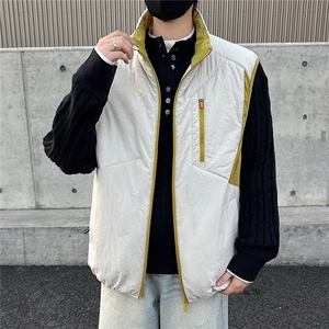 轻薄款马甲绵羊毛填充撞色山系男女同款保暖上衣GS63002图片