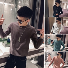 M06-P50控价692021春秋装社会小伙网红修身纯色圆领毛衣男潮，男装针织衫/毛衣，星座102A（原电商D309-1）