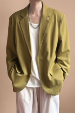 秋新款高级感潮西装外套宽松休闲设计感西服A351-AX2481-P115，男装西服套装，电商A351