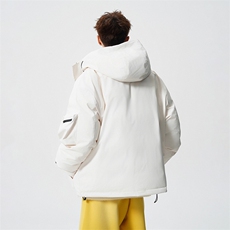 炸街高品质机能连帽羽绒服保暖情侣冬90白鸭绒2025SYR2607-P270，男装羽绒服，星座610B-1