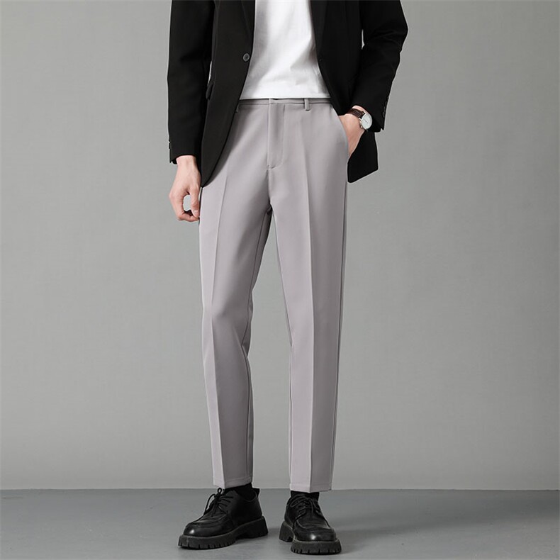 西裤男春夏新款韩版简约舒适纯色长裤CY89-P45,男装西裤,星座214-5