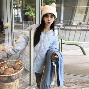 A460-P88 菱格新款棉服宽松显瘦时尚短款学生外套图片