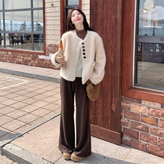 冬装新款皮毛一体加厚外套-195-k298，女装皮草，2D075