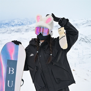 冬季防风防水多口袋单板滑雪服男加棉加厚保暖外套M78-P155控218图片