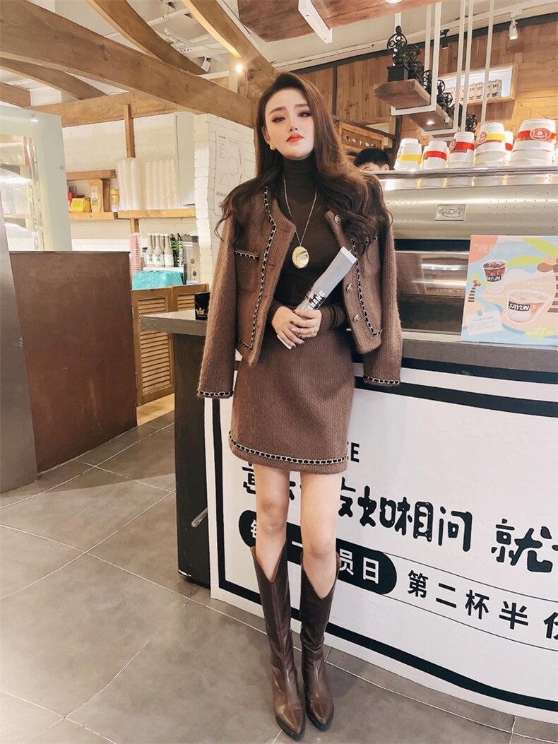 羊毛加厚套装决决子，女装职业装，G&F港孚