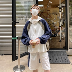 防晒服套装男夏季运动风拼色时尚防晒衣夹克衫XZ514-2-1608-P98，男装防晒衣，星座514-2(原B239)