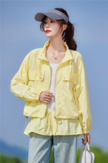 现货2026夏季新款时尚两件套城市户外宽松型休闲妈妈轻薄短外套，女装防晒衣，靓衣阁