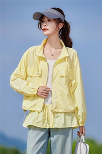 现货2026夏季新款时尚两件套城市户外宽松型休闲妈妈轻薄短外套图片