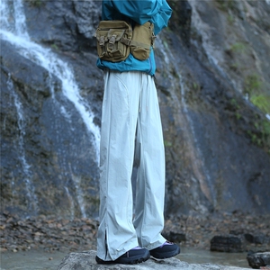 加绒加厚户外拉链速干登山防泼水冲锋裤 YK311-特P常规45 加绒50图片
