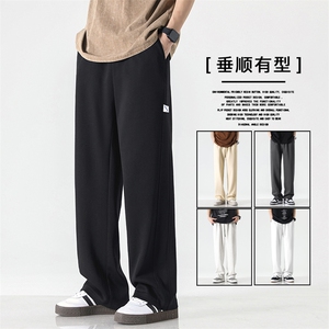 美式风格百搭拖地裤个性标志亲肤柔软透气休闲长裤 X1691-特批39图片