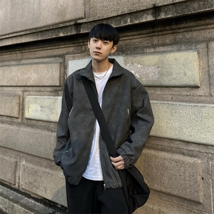 美拉德春季男女外套高街美式hiphop复古拉链夹克服JK08-P85控118图片