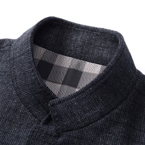 D-A230冬季男士新款毛呢西服大衣羊毛外套呢子西装P280图片