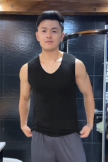 网图双面德绒打底衫男柔软保暖内衣无骨缝合背心T24586特P14控38，男装背心/马甲，电商A001