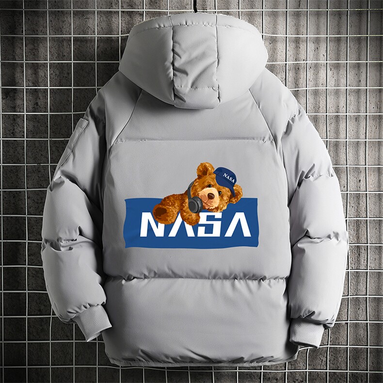加厚加绒连帽衣男大码服男面包服男 MY16247-P100 网格挂拍图片