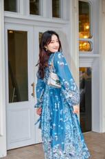 雪纺连衣裙，女装连衣裙，卡西姆