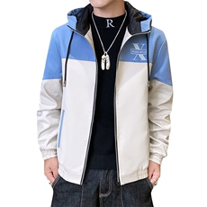 秋款夹克男帅气戴帽子的衣服男士拼色外套外穿韩版潮流HS217，男装夹克，星座509