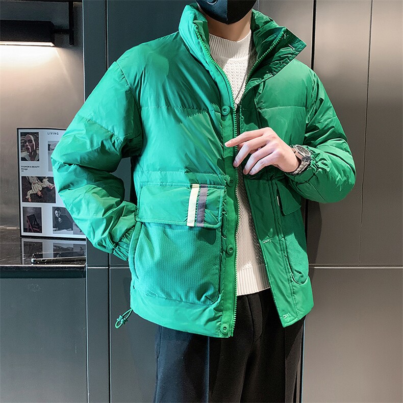 立领款白鸭绒新标50绒保暖休闲大口袋款B226-9008-P195，男装棉衣，电商A210